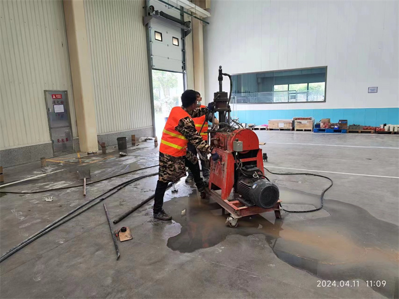 麻阳厂房地面下沉塌陷注浆加固施工